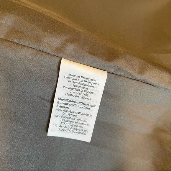 J. Crew Mercantile Vail Parka Hooded Fur Trim Dark Gray Wool Blend Coat New - Picture 9 of 9